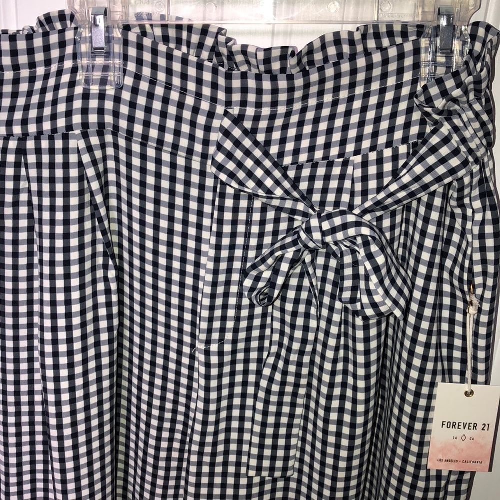 NWT Forever 21 flowy gingham pants